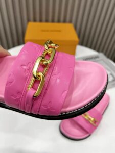 Louis Vuitton LV Sunset Flat Comfort Mule Pink For Women LV 1A9RAW