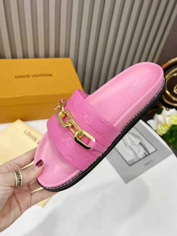 Louis Vuitton LV Sunset Flat Comfort Mule Pink For Women LV 1A9RAW