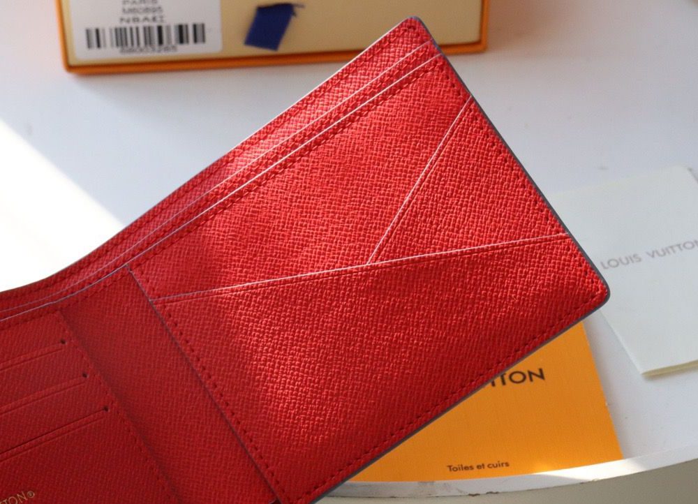 1:1 Replica Louis Vuitton LV x NBA Multiple Wallet Monogram Canvas For Men, Men's Wallet 4.5in/11.5cm LV M80105