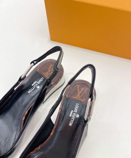 Louis Vuitton Magnetic Slingback Pump Black For Women LV 1A9O7U