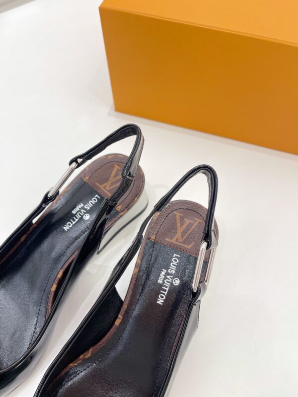 Louis Vuitton Magnetic Slingback Pump Black For Women LV 1A9O7U