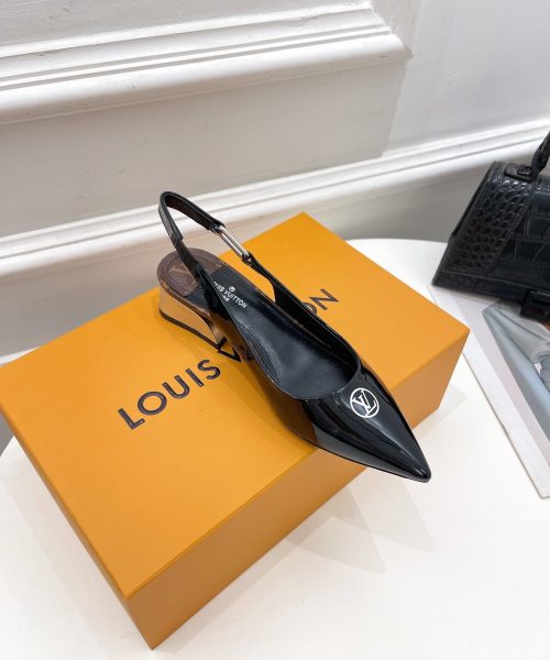 Louis Vuitton Magnetic Slingback Pump Black For Women LV 1A9O7U