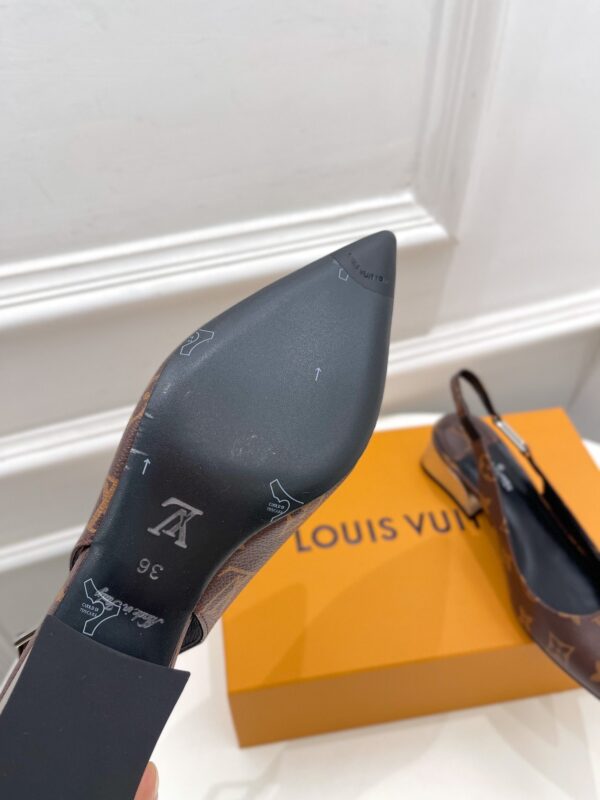 Louis Vuitton Magnetic Slingback Pump Brown For Women LV
