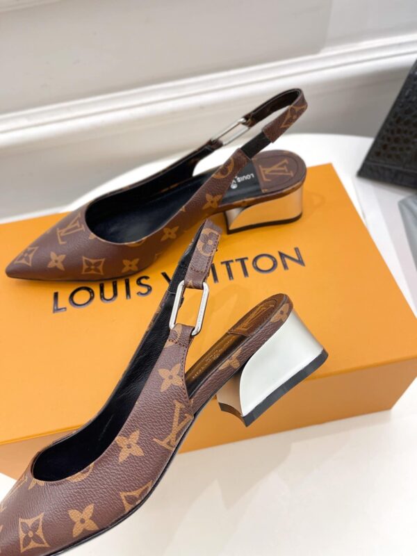 Louis Vuitton Magnetic Slingback Pump Brown For Women LV