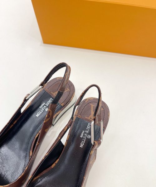 Louis Vuitton Magnetic Slingback Pump Brown For Women LV