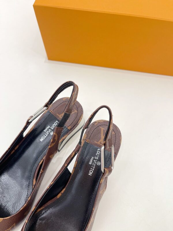 Louis Vuitton Magnetic Slingback Pump Brown For Women LV