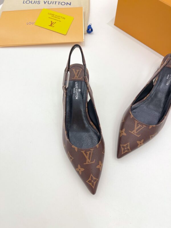 Louis Vuitton Magnetic Slingback Pump Brown For Women LV
