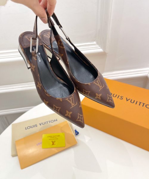 Louis Vuitton Magnetic Slingback Pump Brown For Women LV