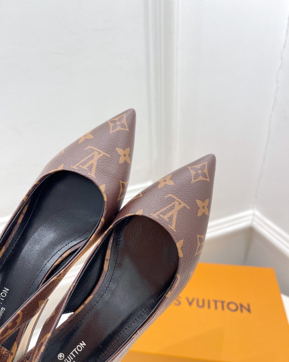 Louis Vuitton Magnetic Slingback Pump Brown For Women LV