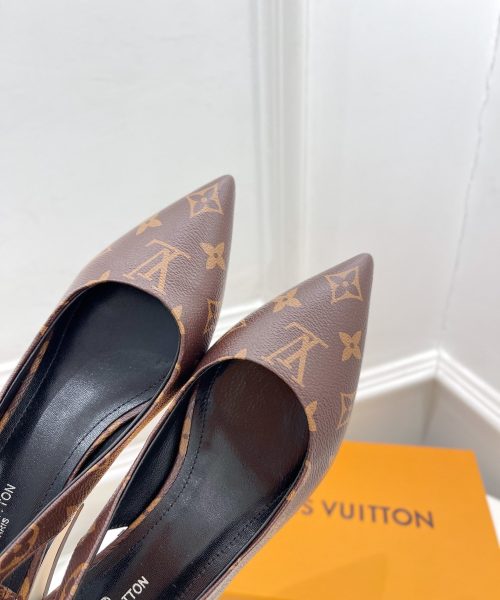 Louis Vuitton Magnetic Slingback Pump Brown For Women LV