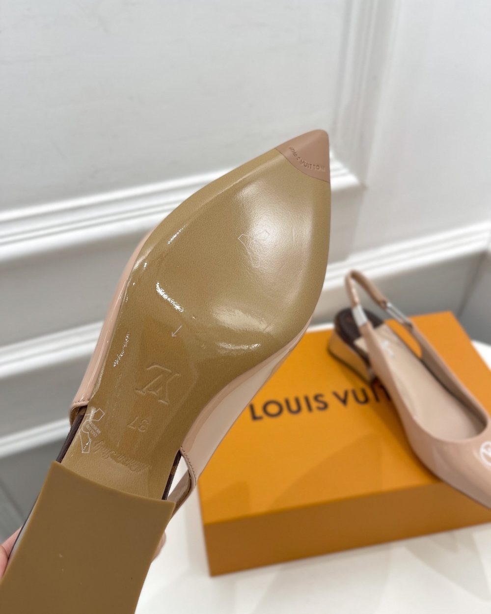 Louis Vuitton Magnetic Slingback Pump Nude For Women LV