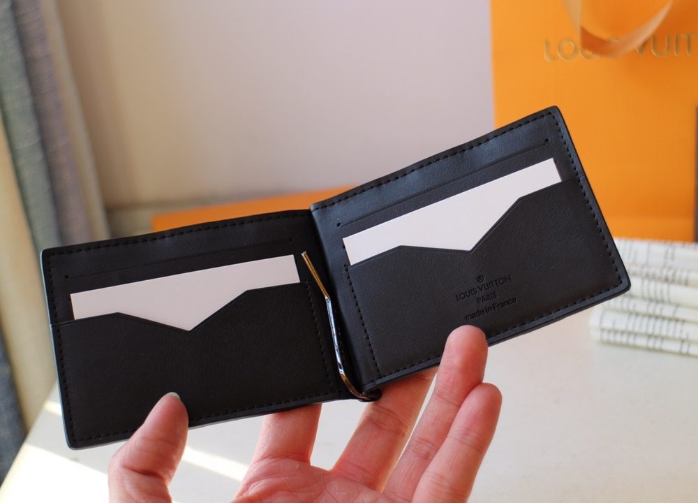 1:1 Replica Louis Vuitton Marco Wallet Damier Inifini For Men, Men's Wallet 4.5in/11.5cm LV