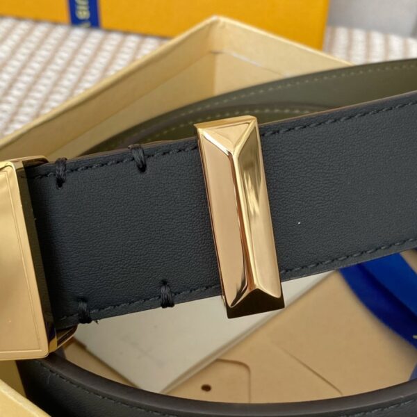 1:1 Replica Louis Vuitton Metropole LV Belt Black LV Women Belt