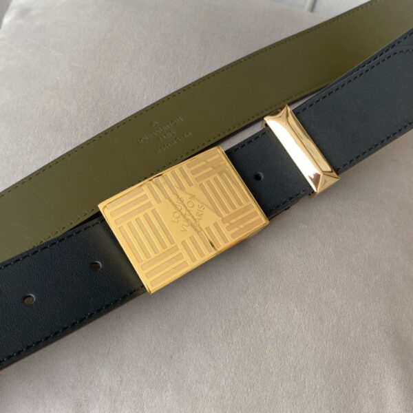 1:1 Replica Louis Vuitton Metropole LV Belt Black LV Women Belt