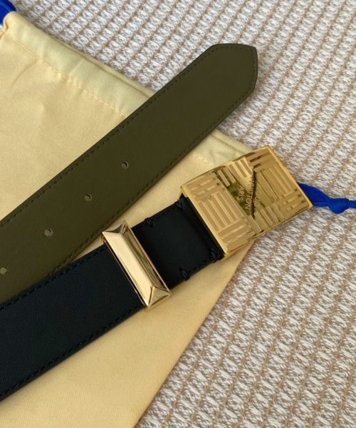 1:1 Replica Louis Vuitton Metropole LV Belt Black LV Women Belt
