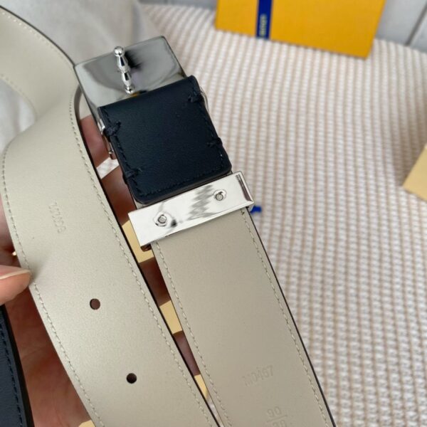 1:1 Replica Louis Vuitton Metropole LV Belt Black LV Women Belt