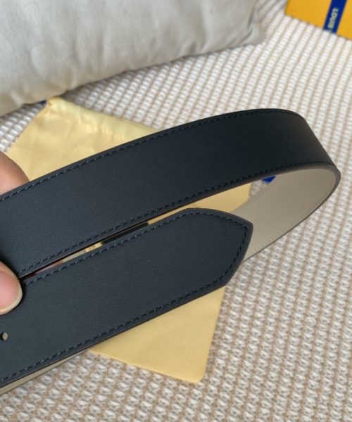 1:1 Replica Louis Vuitton Metropole LV Belt Black LV Women Belt