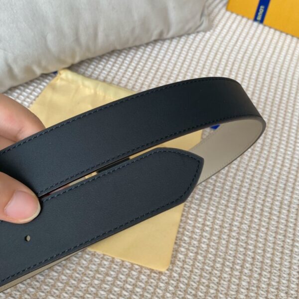 1:1 Replica Louis Vuitton Metropole LV Belt Black LV Women Belt