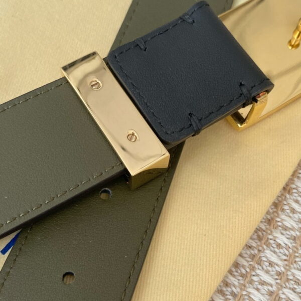 1:1 Replica Louis Vuitton Metropole LV Belt Black LV Women Belt