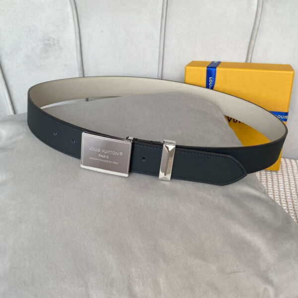 1:1 Replica Louis Vuitton Metropole LV Belt Black LV Women Belt