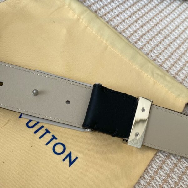 1:1 Replica Louis Vuitton Metropole LV Belt Black LV Women Belt