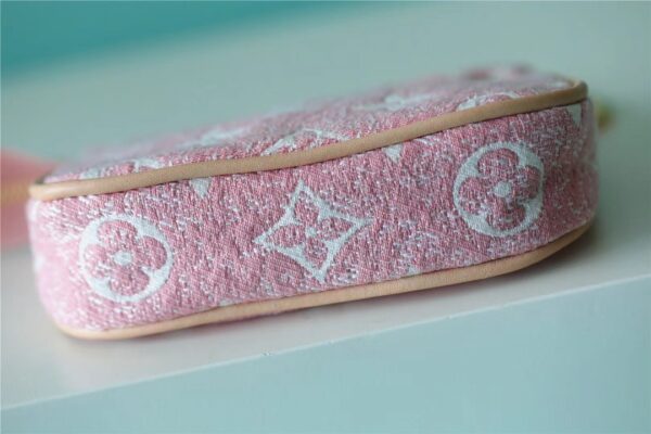 Louis Vuitton Mini Pochette Accessoires Monogram Denim Pink For Women, Women's Wallets 6.1in/15.5cm LV 