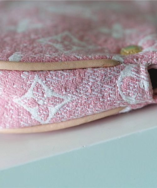 1:1 Replica Louis Vuitton Mini Pochette Accessoires Monogram Denim Pink For Women, Women's Wallets 6.1in/15.5cm LV 