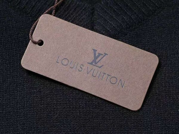 Louis Vuitton Monogram Cotton Logo LV Sweatshirt Black For Men