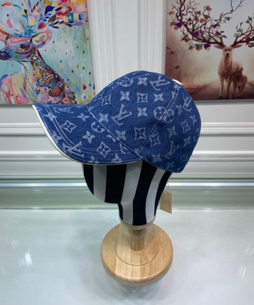 Louis Vuitton Monogram Jacquard Denim Cap Blue LV Cap