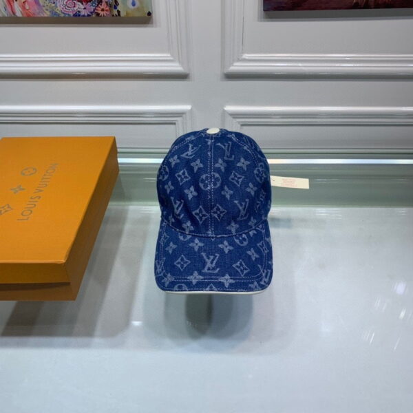 Louis Vuitton Monogram Jacquard Denim Cap Blue LV Cap