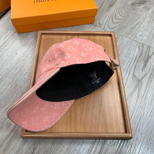 Louis Vuitton Monogram Jacquard Denim Cap Pink LV Cap