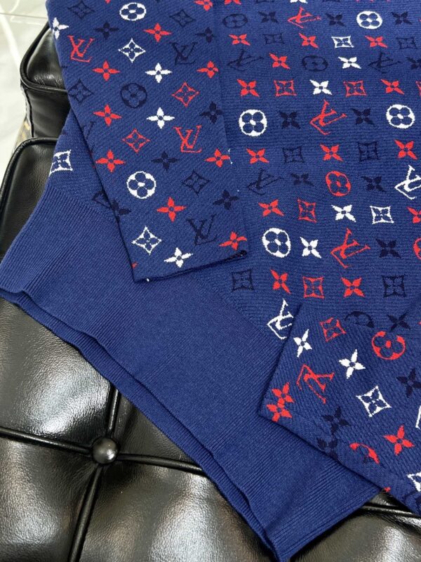 Louis Vuitton Monogram Jacquard Sweatshirt Blue For Women