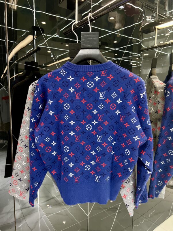 Louis Vuitton Monogram Jacquard Sweatshirt Blue For Women