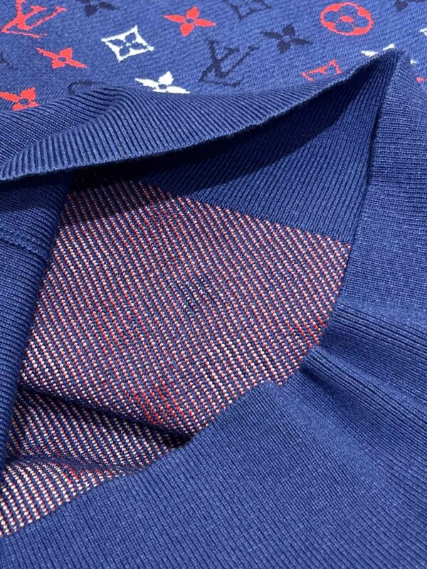 Louis Vuitton Monogram Jacquard Sweatshirt Blue For Women