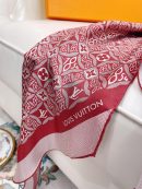 Louis Vuitton Monogram Pattern Red Scarf 175cm/69in 