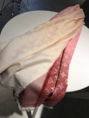 Louis Vuitton Monogram Showtime Shawl Scarf Pink/Yellow 55in/140cm