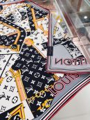 Louis Vuitton More and More Double Face Shawl Black Scarf 90cm/35in 