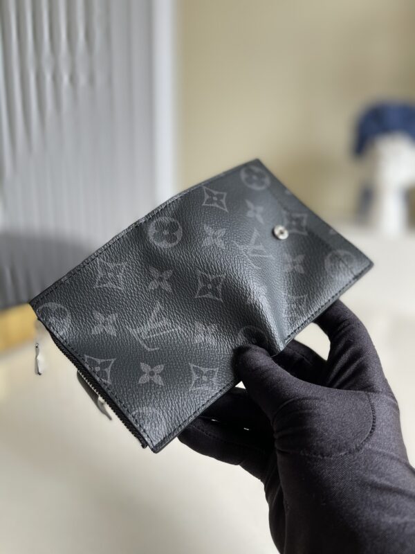 Louis Vuitton Multiple Card Holder Monogram Canvas Black For Men, Men's Wallet 11cm LV N60451