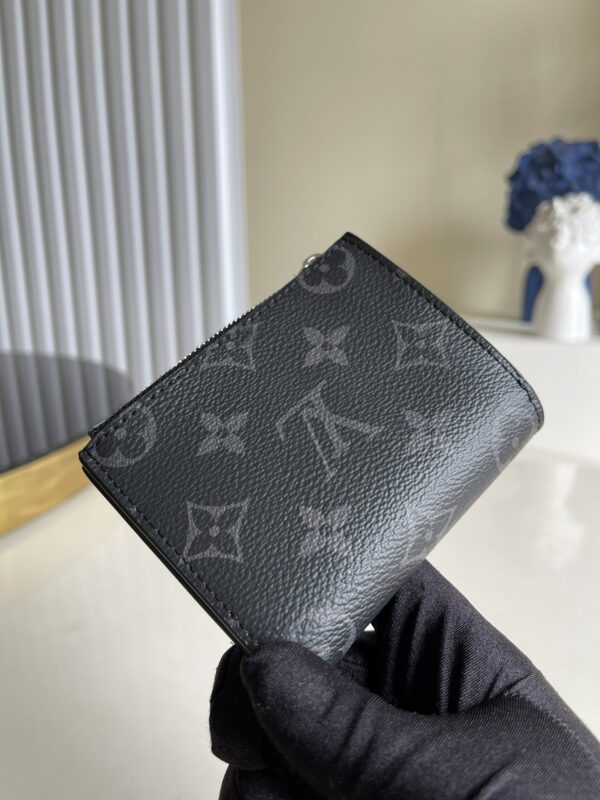 Louis Vuitton Multiple Card Holder Monogram Canvas Black For Men, Men's Wallet 11cm LV N60451