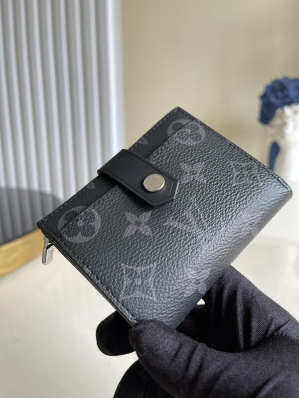 Louis Vuitton Multiple Card Holder Monogram Canvas Black For Men, Men's Wallet 11cm LV N60451