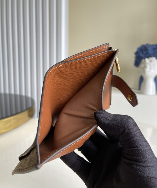 1:1 Replica Louis Vuitton Multiple Card Holder Monogram Canvas Brown For Men, Men's Wallet 11cm LV N60451