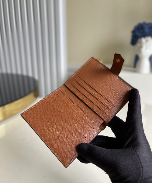 1:1 Replica Louis Vuitton Multiple Card Holder Monogram Canvas Brown For Men, Men's Wallet 11cm LV N60451