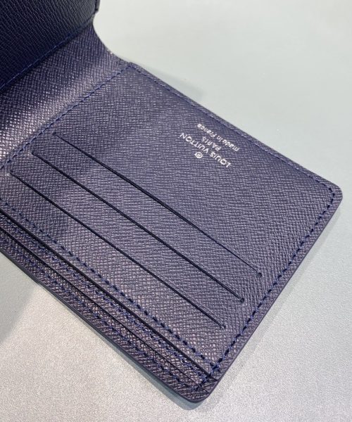 1:1 Replica Louis Vuitton Multiple Wallet Blue For Men, Men's Wallet 9in/3.5cm LV M61825