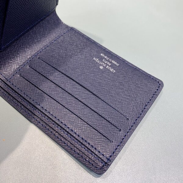 Louis Vuitton Multiple Wallet Blue For Men, Men's Wallet 9in/3.5cm LV M61825