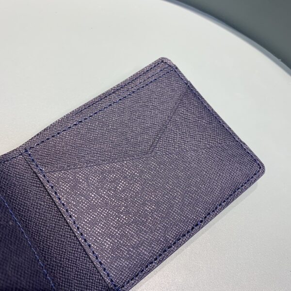 Louis Vuitton Multiple Wallet Blue For Men, Men's Wallet 9in/3.5cm LV M61825