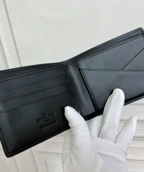 1:1 Replica Louis Vuitton Multiple Wallet Damier Graphite For Men, Men's Wallet 4.5in/11.5cm LV