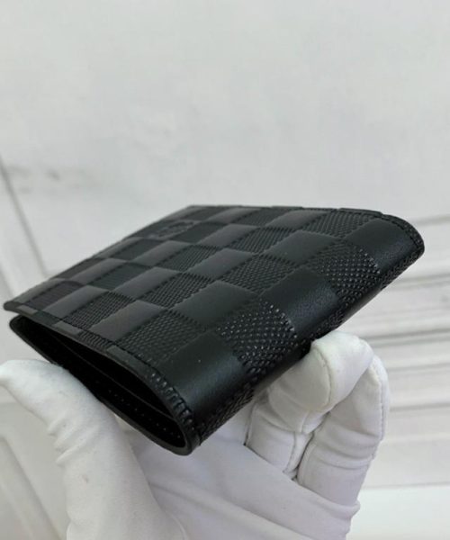 1:1 Replica Louis Vuitton Multiple Wallet Damier Graphite For Men, Men's Wallet 4.5in/11.5cm LV