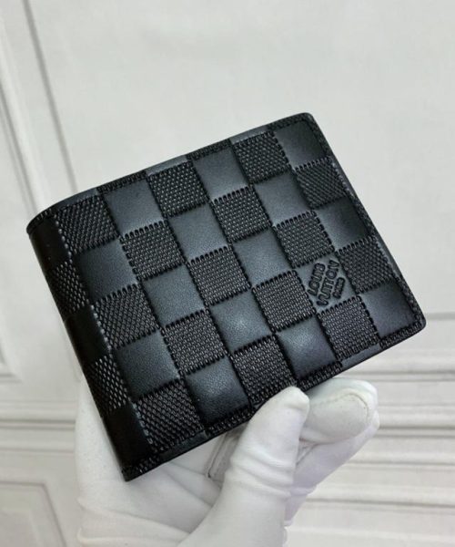 1:1 Replica Louis Vuitton Multiple Wallet Damier Graphite For Men, Men's Wallet 4.5in/11.5cm LV