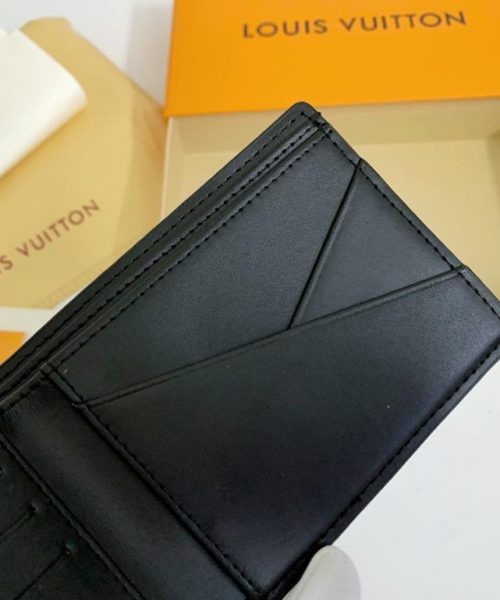 1:1 Replica Louis Vuitton Multiple Wallet Damier Graphite For Men, Men's Wallet 4.5in/11.5cm LV