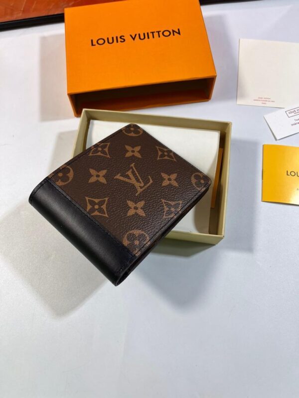 Louis Vuitton Multiple Wallet Monogram Macassar Black For Men, Men's Wallet 12cm LV M69408